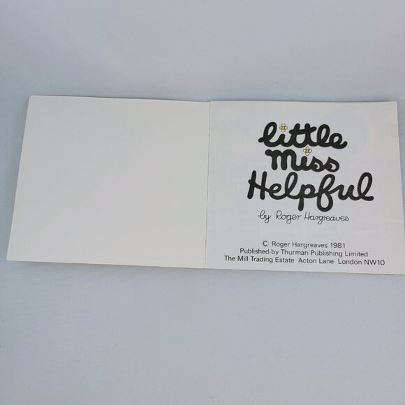 Little Miss Helpful Book Little Miss Classic Library Roger Hargreaves Used 1981 - Picture 5 of 9